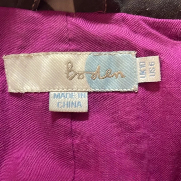 Boden waxed cotton utility jacket with tie waist size 6 - Picture 7 of 10